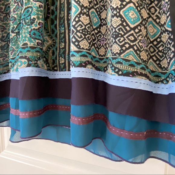 {Anthro} One September 'Azul Palms Cayman' Tank Oversized XS - Picture 4 of 11